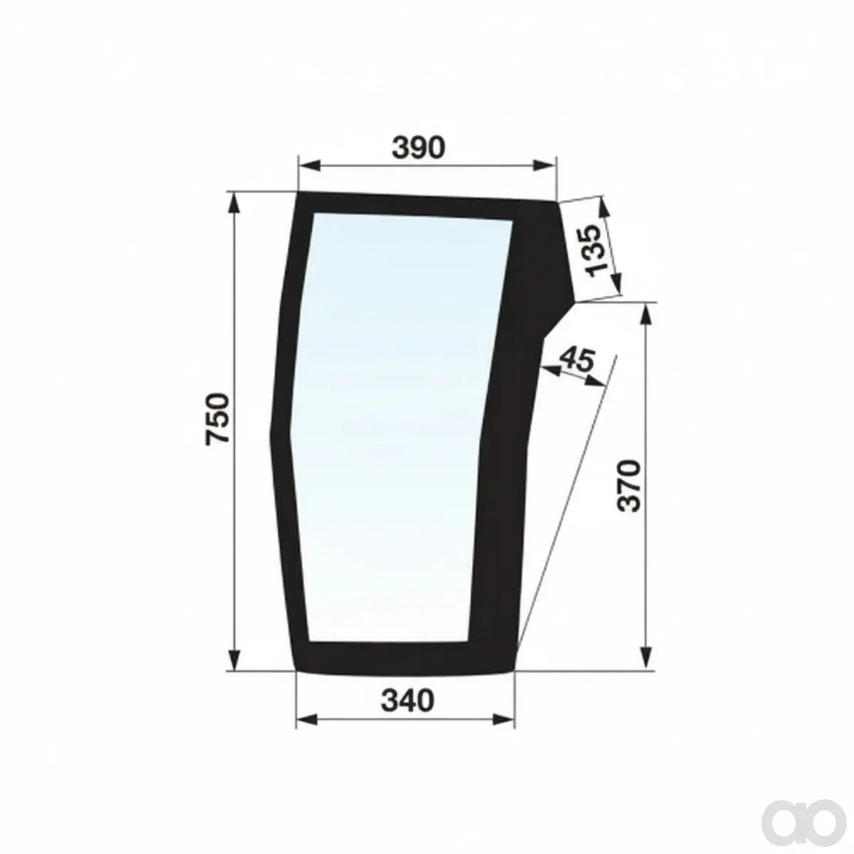 Prillinger - 00154732 - Right Lower Windshield Color