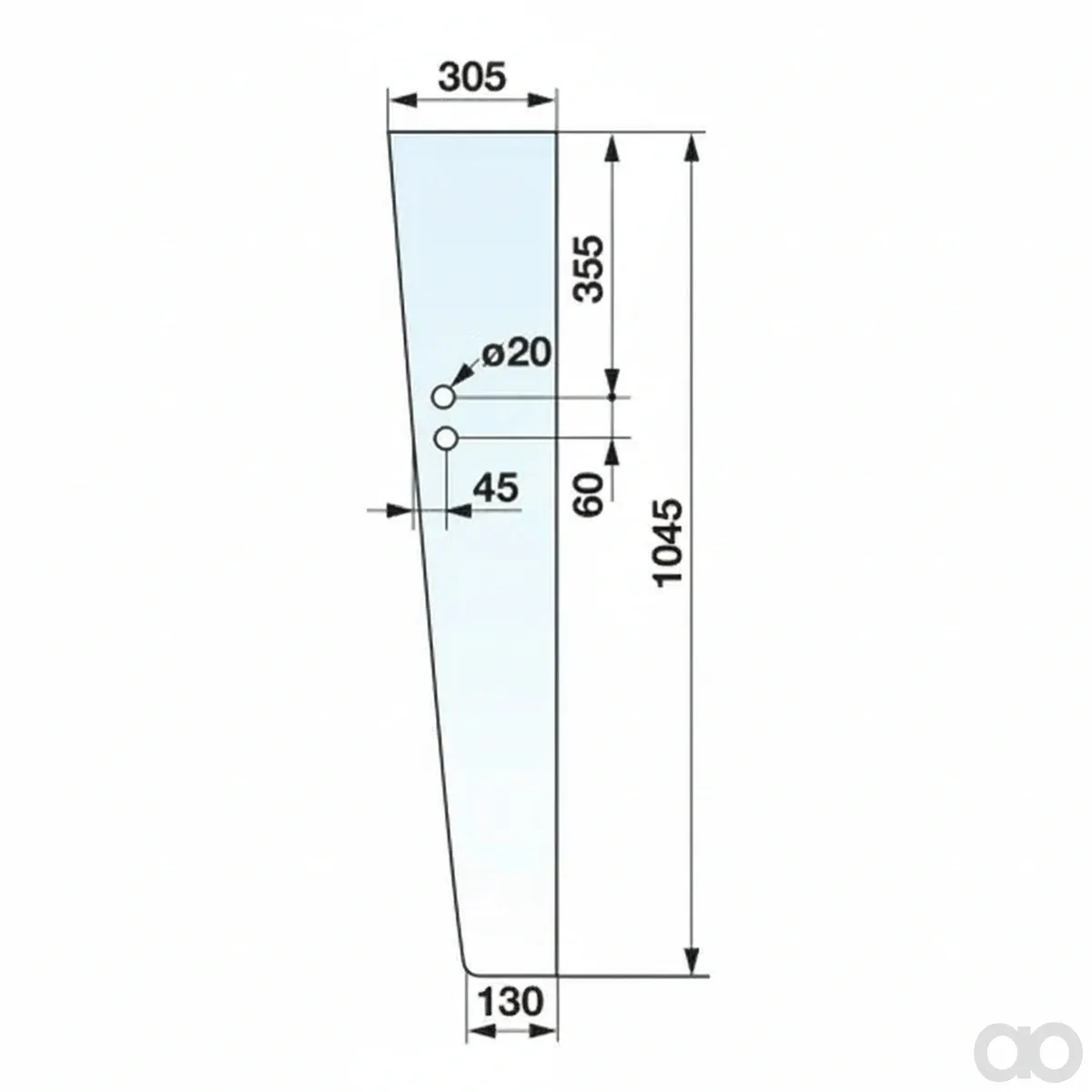 Prillinger - 00154770 - Front Door Pane Openable F