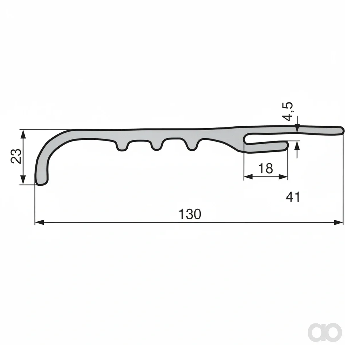Prillinger - 00157010 - Universal Fender Profile 130