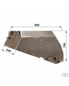 Prillinger - 00157040 - Left Fender for Steyr 955