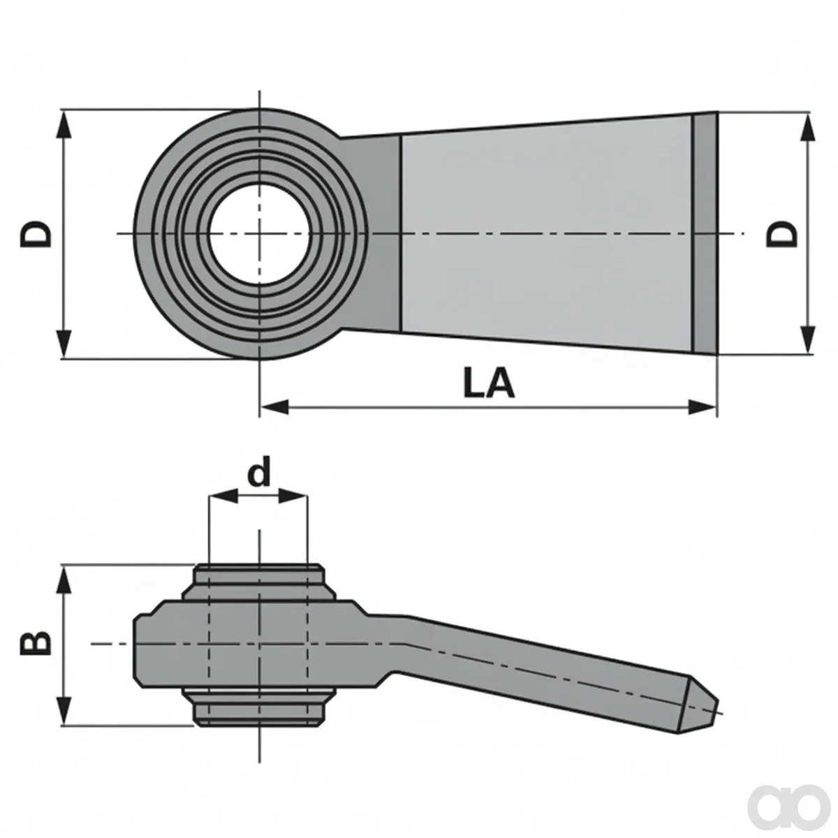 Prillinger - 00161351 - Welding End Bent 28.4 Mm L