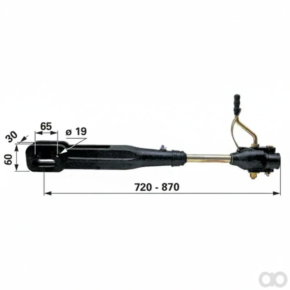 Prillinger - 00164107 - Lift Rod With Crank 725-870mm