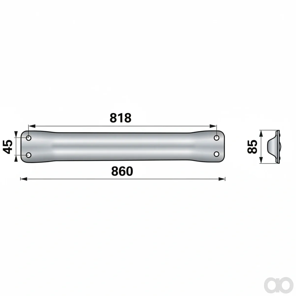 Prillinger - 00364354 - Special Profile Length 860 mm Instead