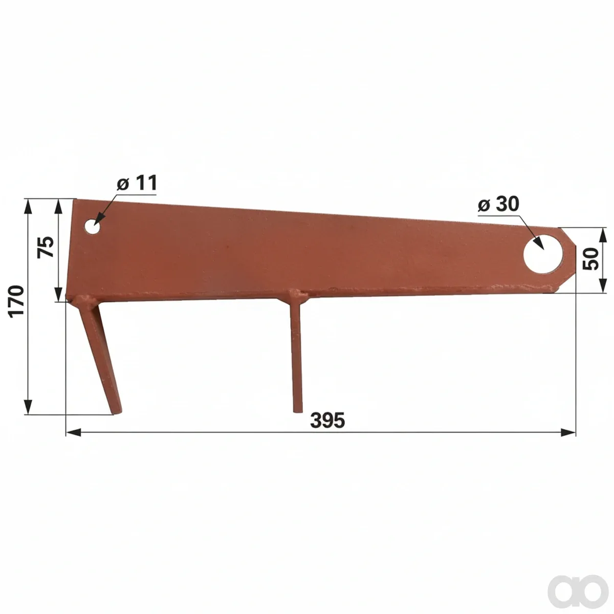 Prillinger - 00364364 - Spreader Flange Right, Surface