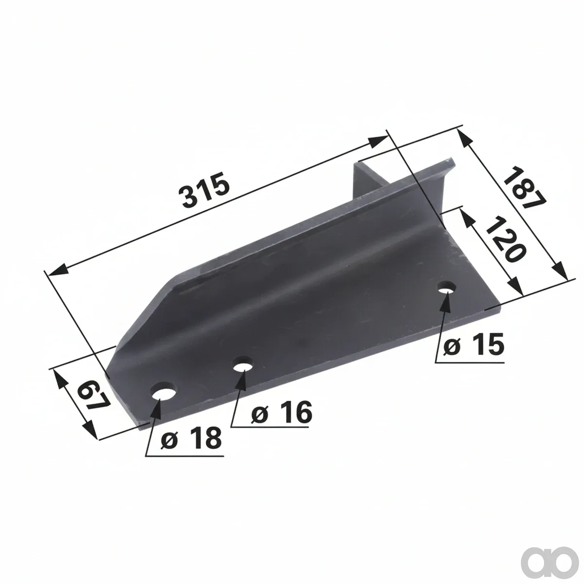 Prillinger - 00364397 - Short Throw Flap 315 mm Instead