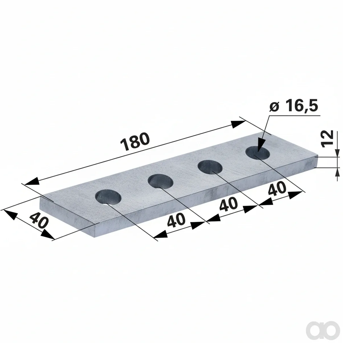 Prillinger - 00364454 - Screw Tines 180 X 40 X 12, H