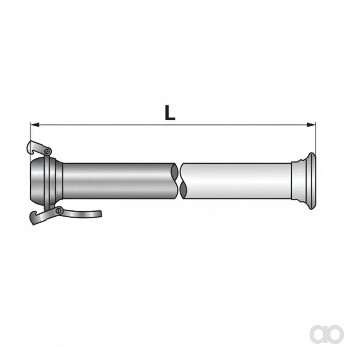 Prillinger - 00380305 - Suction Pipe Straight Bauer Complete