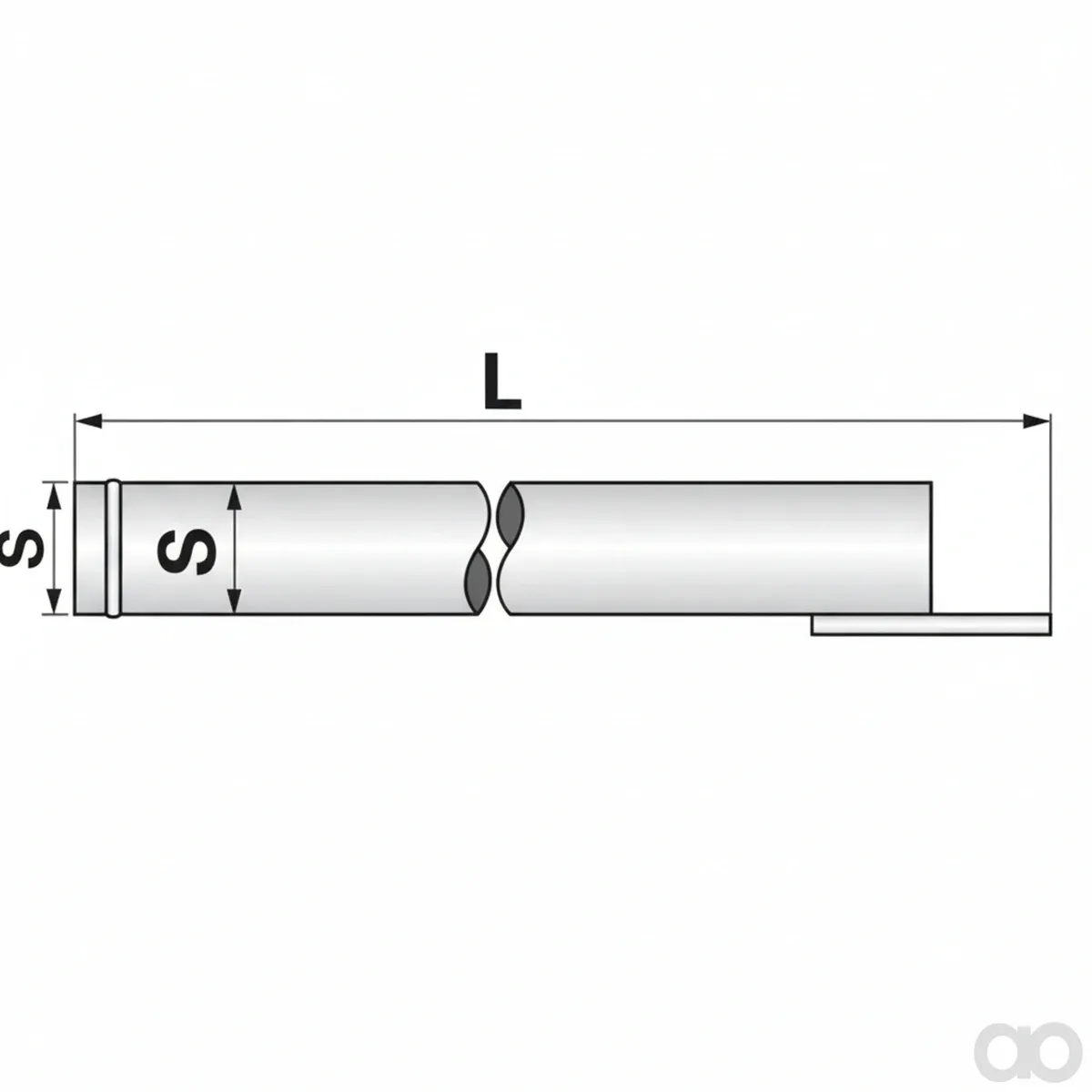 Prillinger - 00381109 - Straight Suction Pipe with Hose Nozzle