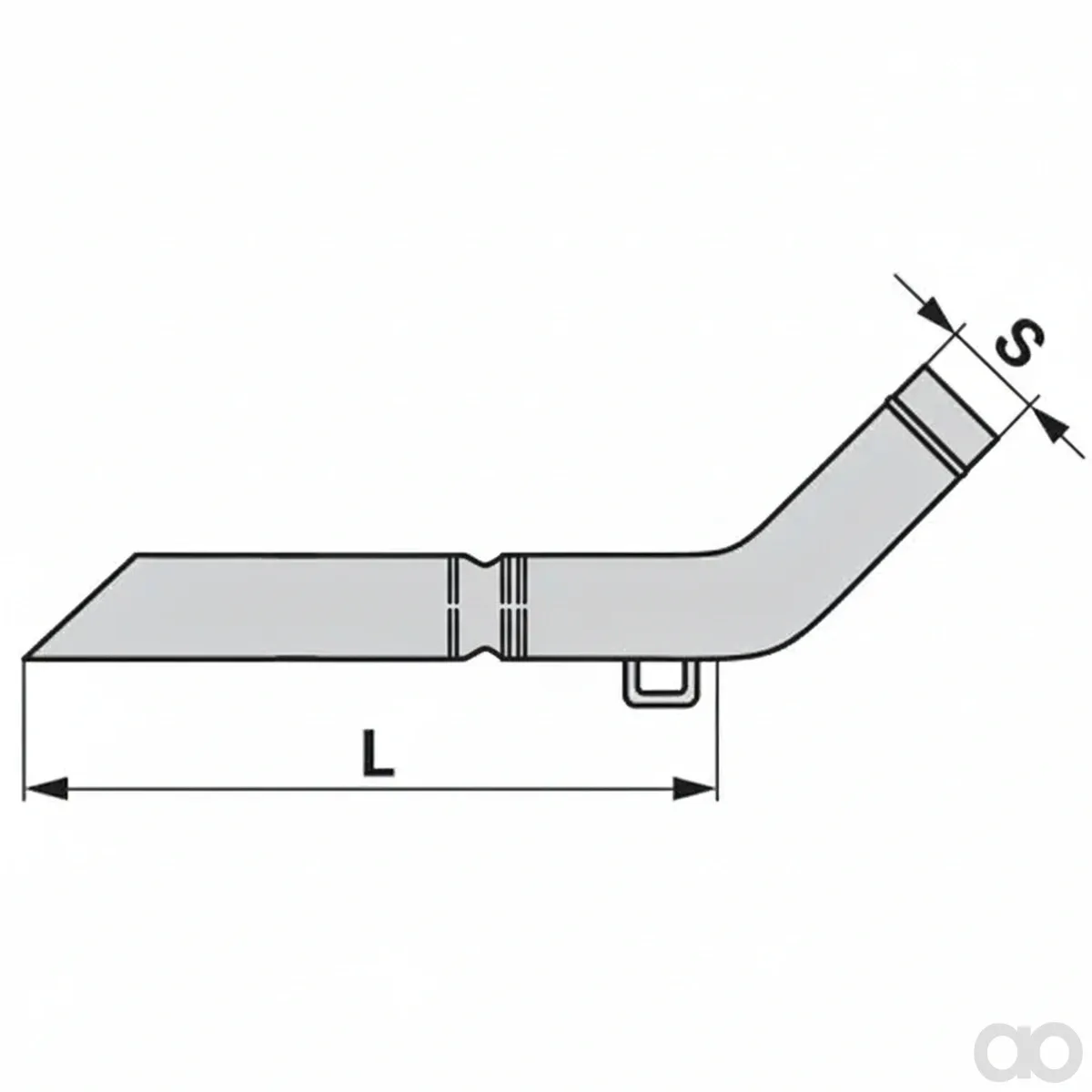 Prillinger - 00381142 - 45-Degree Suction Pipe With Hose