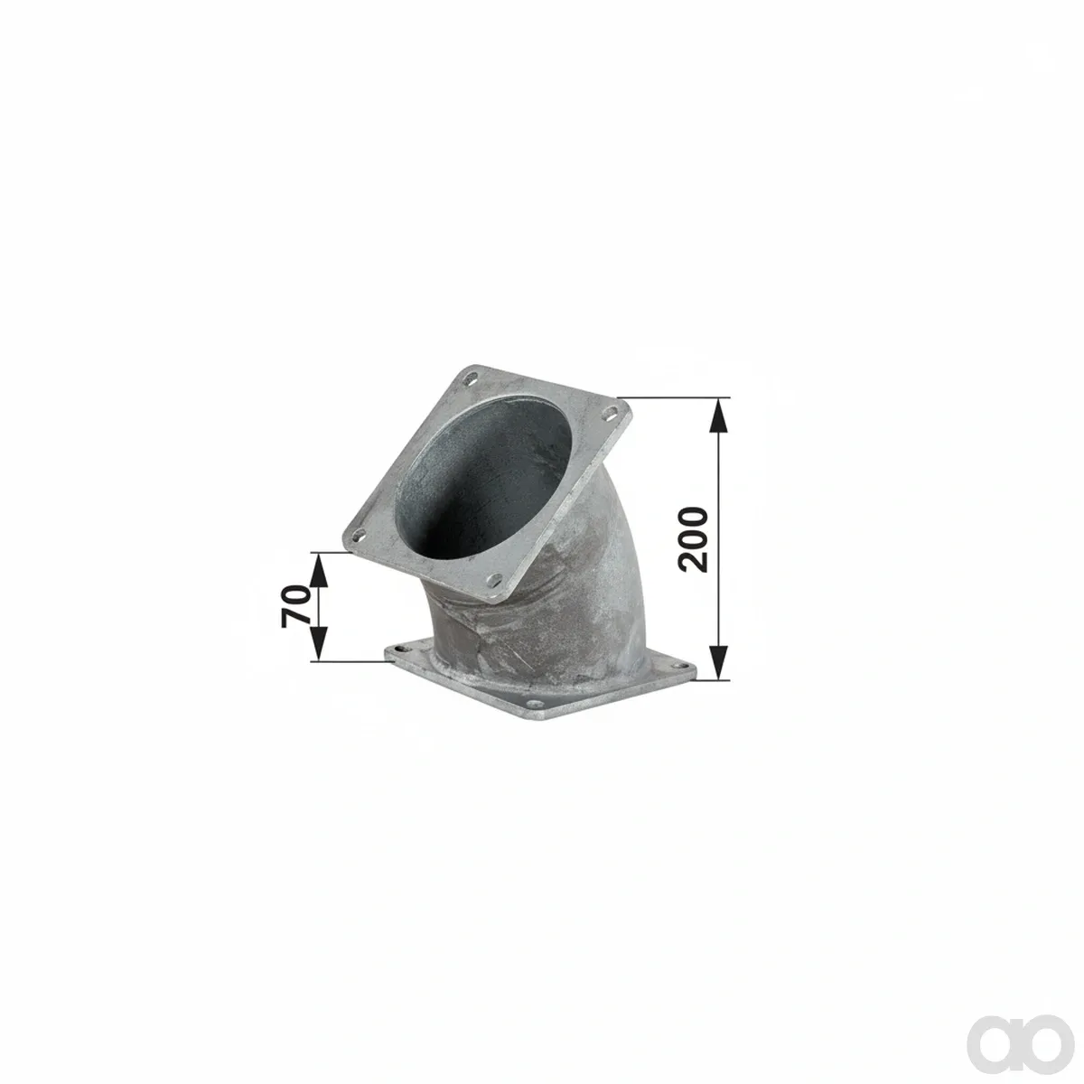 Prillinger - 00381325 - Double Flange Elbow 45-Degree 6 Inch