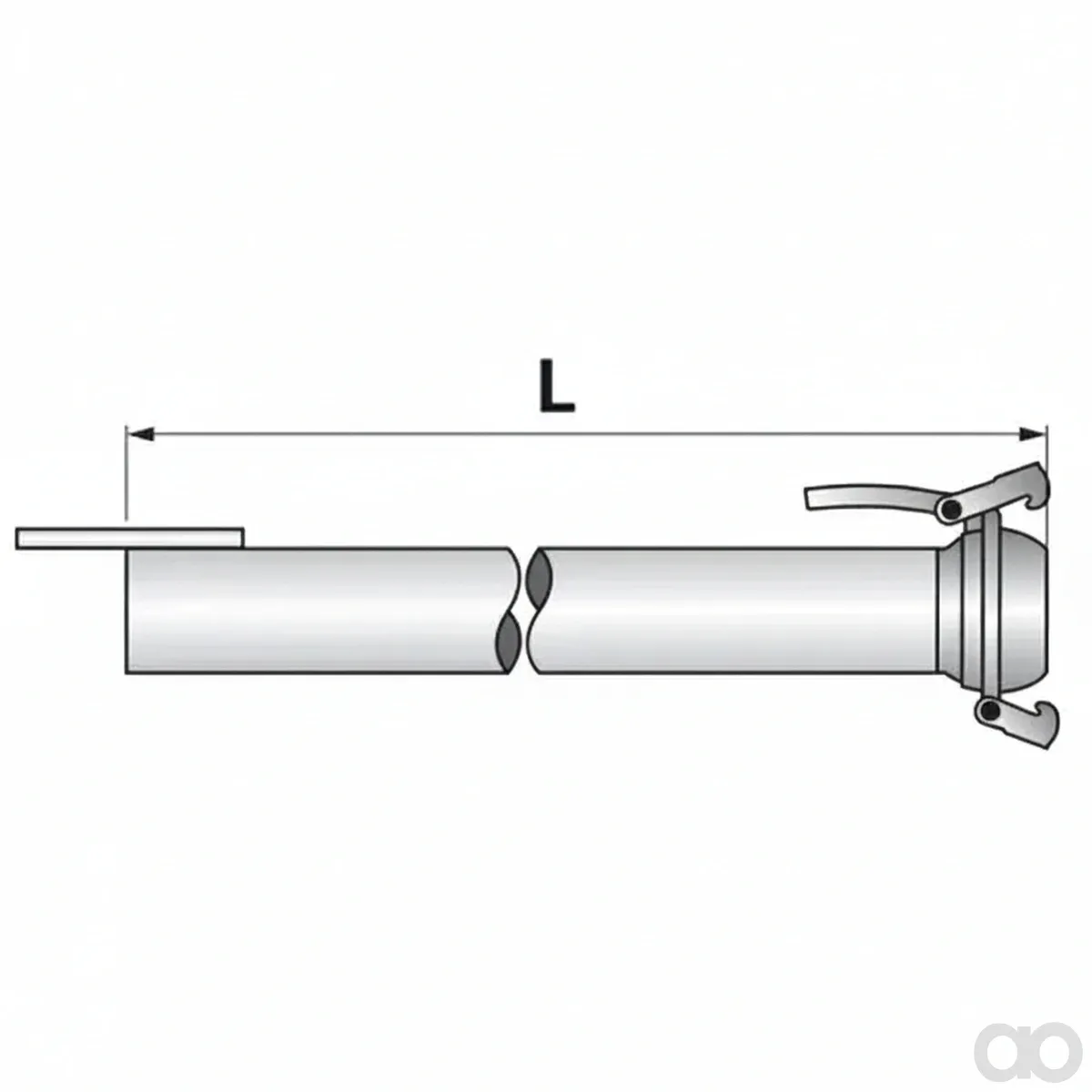Prillinger - 00382501 - VT Suction Pipe Straight Bauer 5 Inch