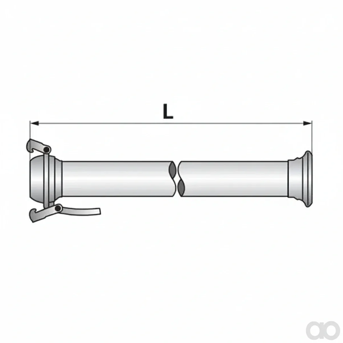 Prillinger - 00384255 - Suction Pipe Straight Bauer Complete