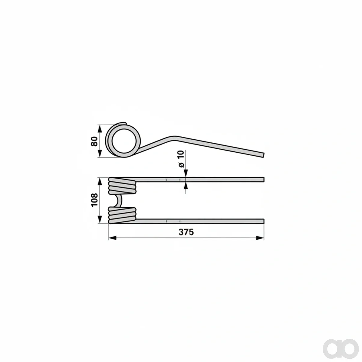 Prillinger - 00401117 - Rotor Hay Tine Instead Of