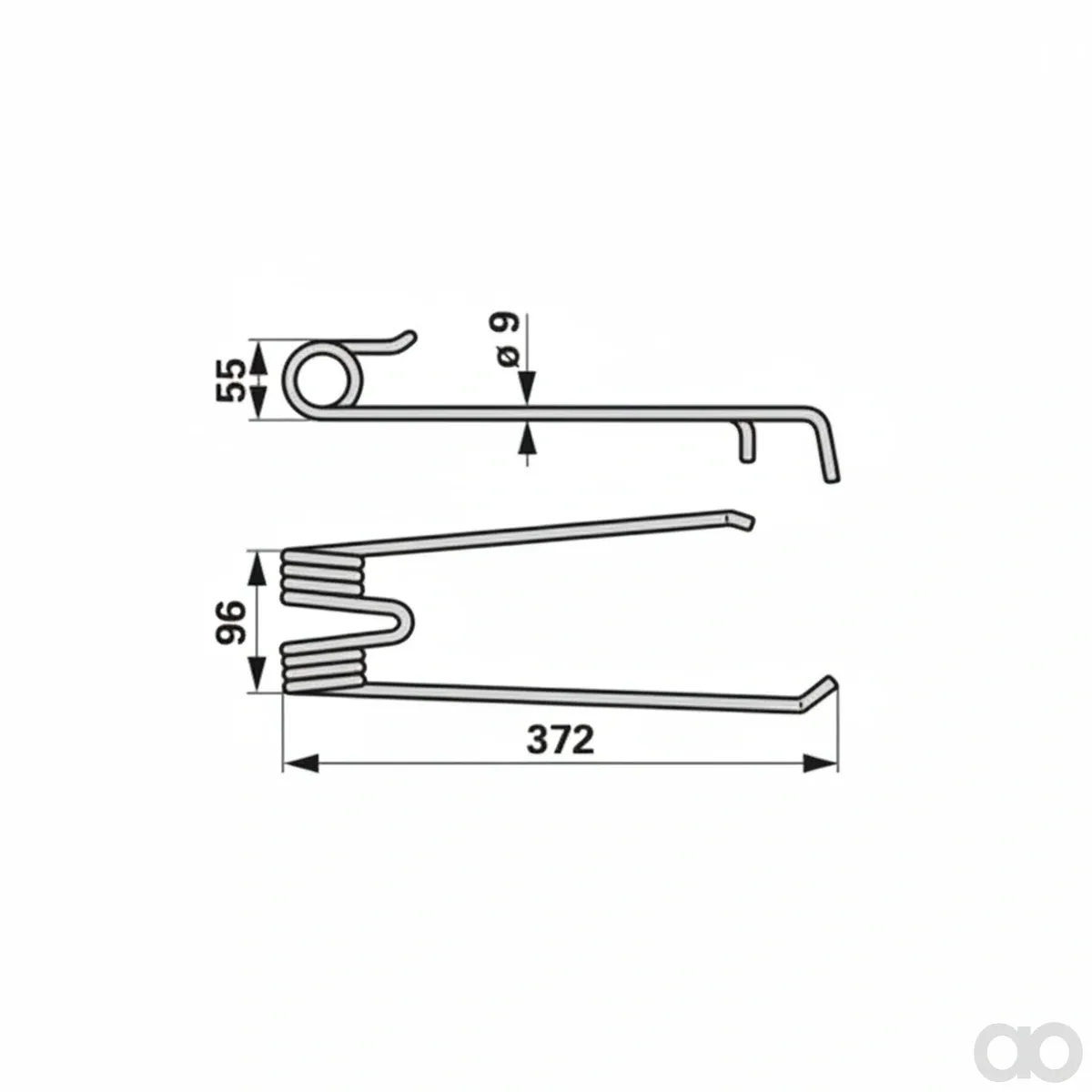 Prillinger - 00401222 - Rotor Hay Tine Right Instead