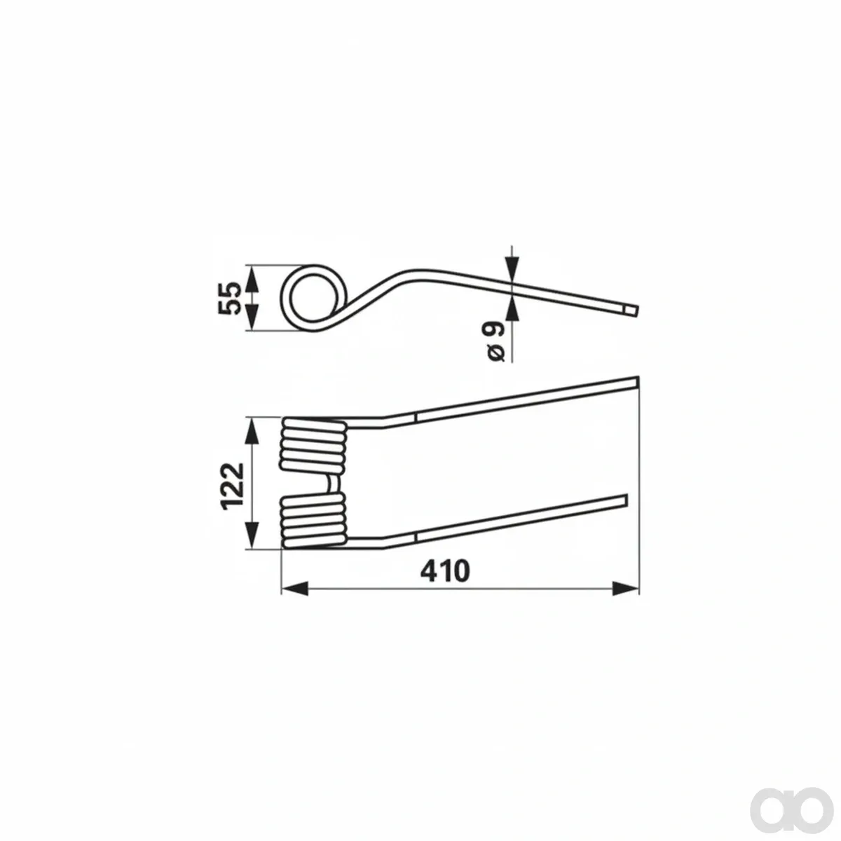 Prillinger - 00401271 - Rotor Hay Tine Red Instead