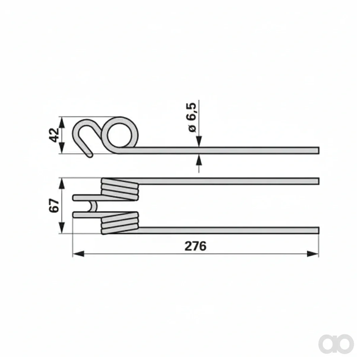 Prillinger - 00401358 - Hay Tine For Kmf Bergheuer Un