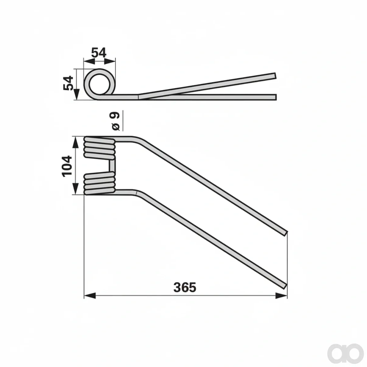 Prillinger - 00401461 - Rotor Hay Tine Left Instead