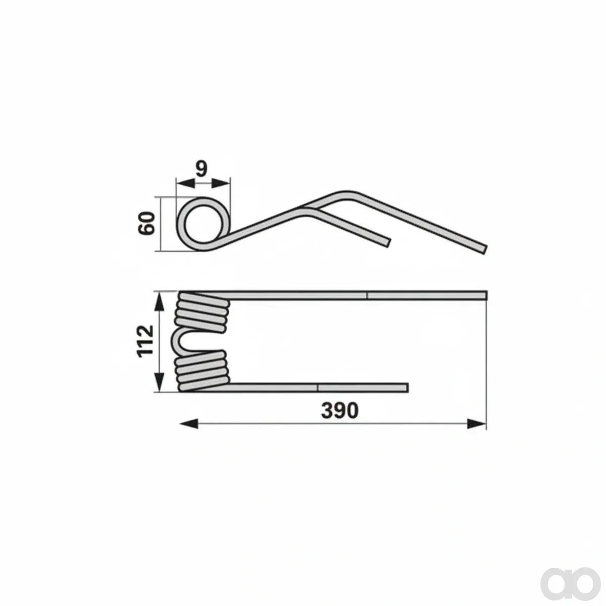 Prillinger - 00401625 - Combi Rotor Tine Left Instead