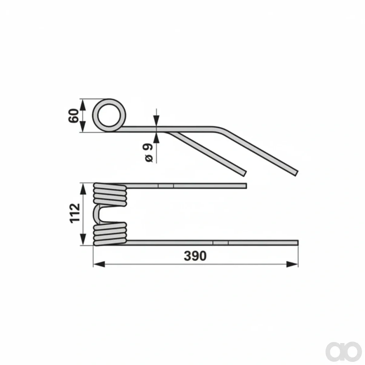 Prillinger - 00401626 - Combi Rotor Tine Right Instead