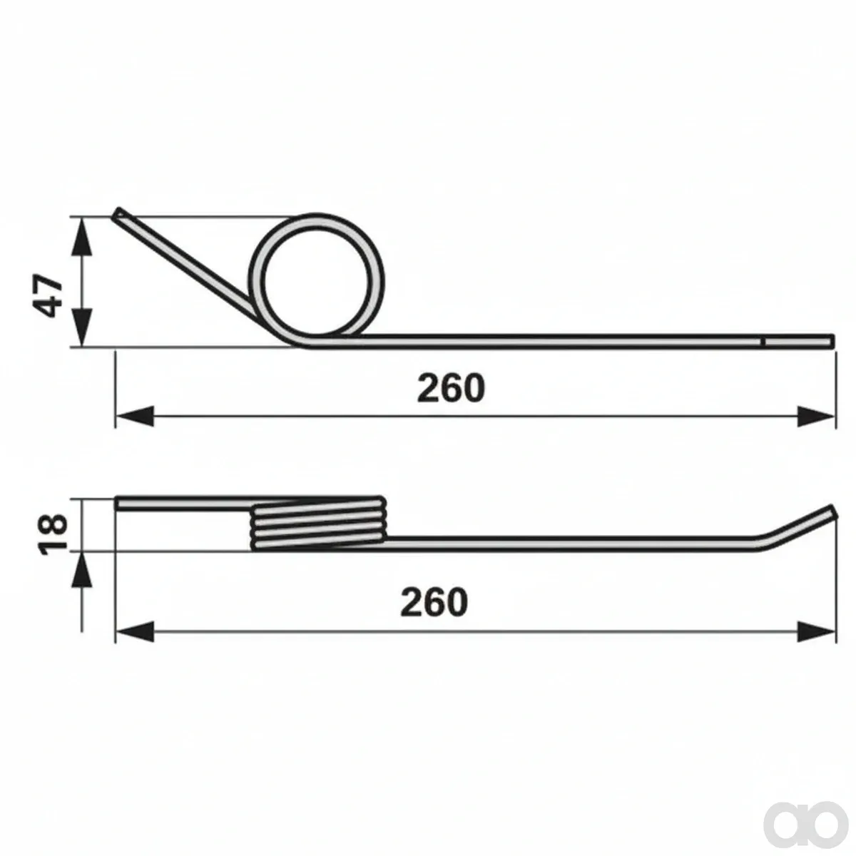Prillinger - 00401627 - Spring Tine Left Instead Of