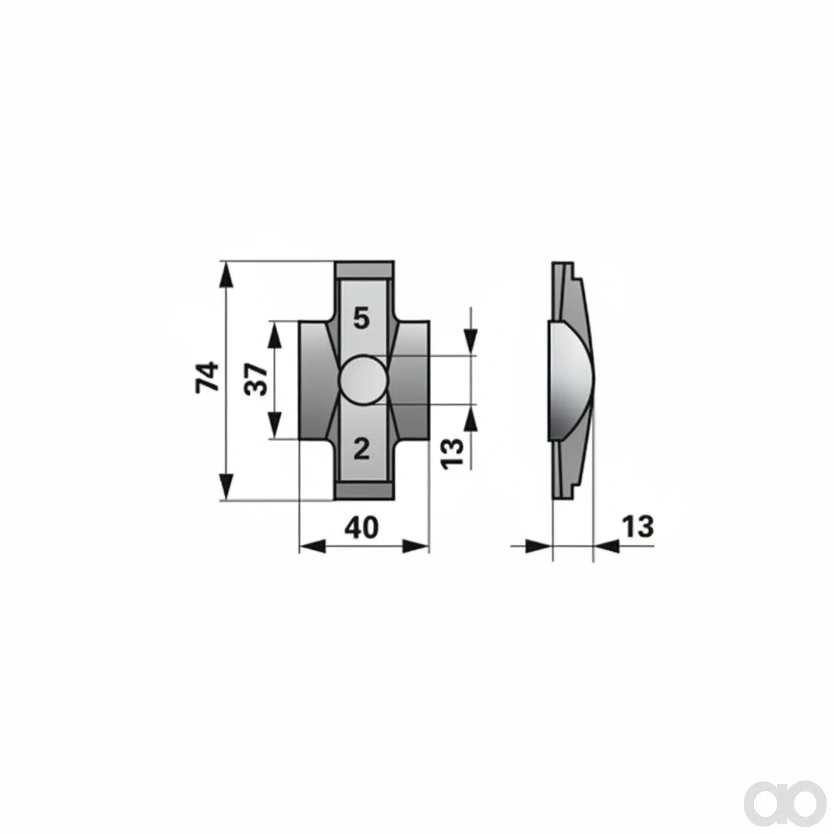 Prillinger - 00404245 - Tine Holder 2 deg/5 deg Instead