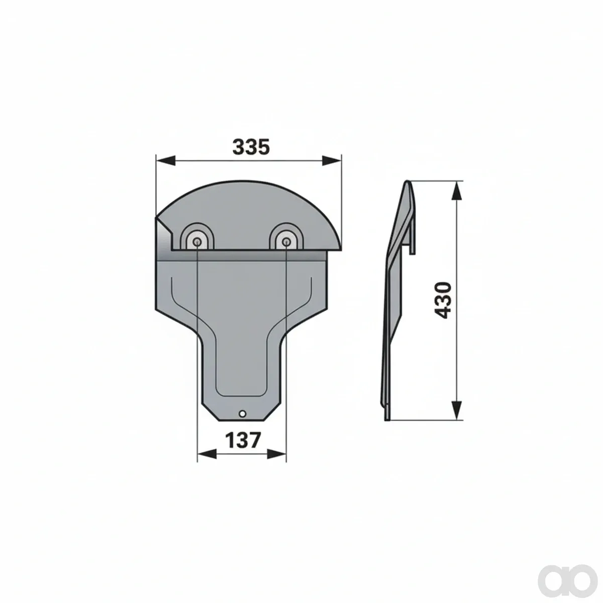 Prillinger - 00412109 - Slide Shoe Right Outer, Instead