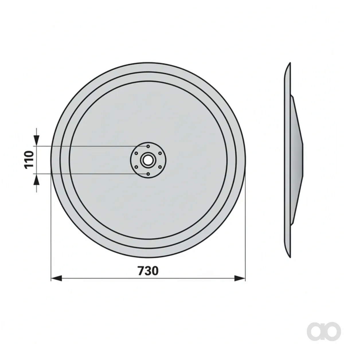 Prillinger - 00412130 - Slide Disc Instead Of Claas