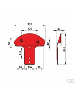 Prillinger - 00412400 - Slide Shoe Original Kuhn 561905