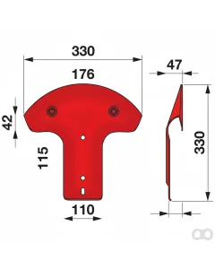 Prillinger - 00412405 - Slide Shoe Instead Of Kuhn 56