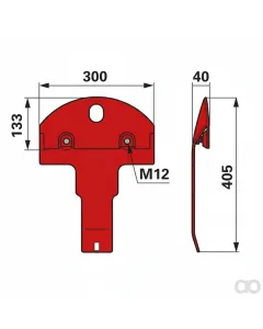 Prillinger - 00412413 - Slide Shoe Replacement For Kuhn 56