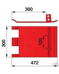 Prillinger - 00412419 - Slide Shoe Replacement For Kuhn 55