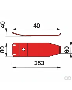 Prillinger - 00412434 - Slide Shoe Replacement For Kuhn 55