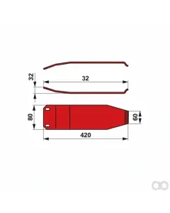 Prillinger - 00412436 - Slide Shoe Replacement For Kuhn 55