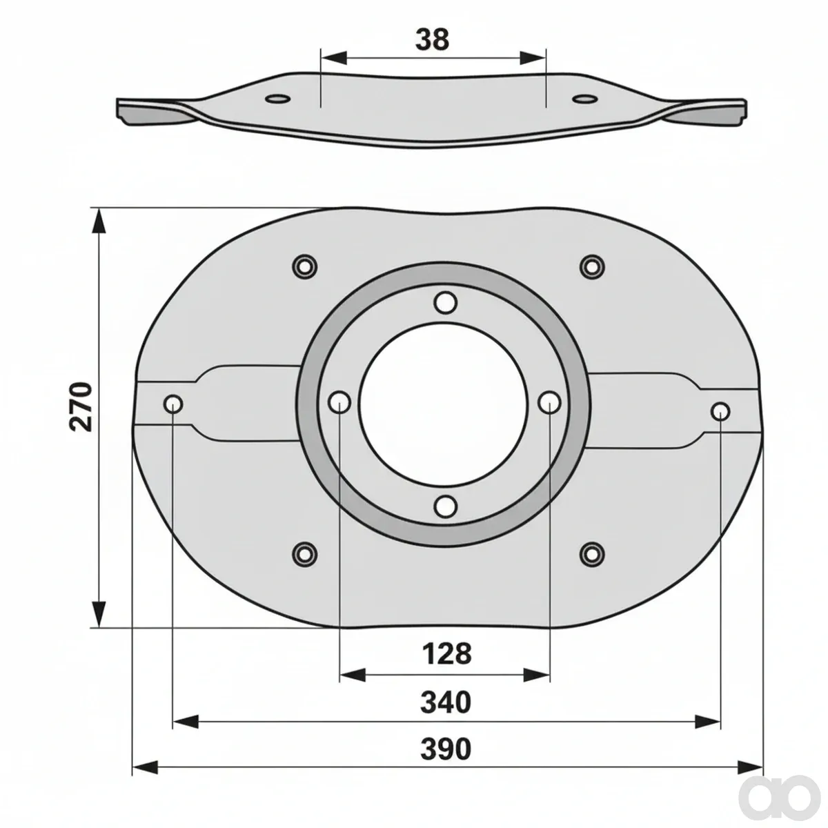 Prillinger - 00413451 - Mowing Disc Replacement For Bcs 5