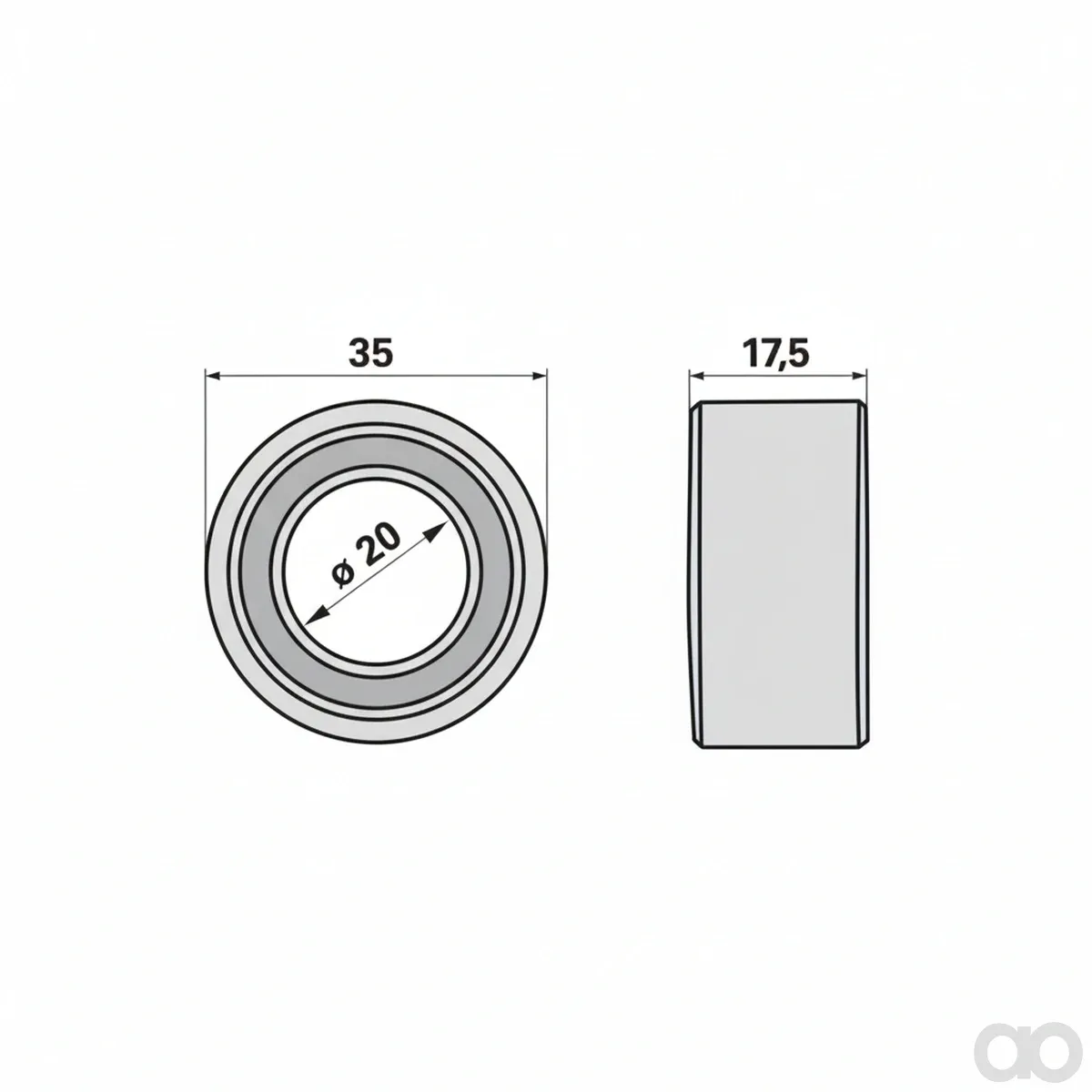 Prillinger - 00413455 - Bushing 35 X 20 X 17.5