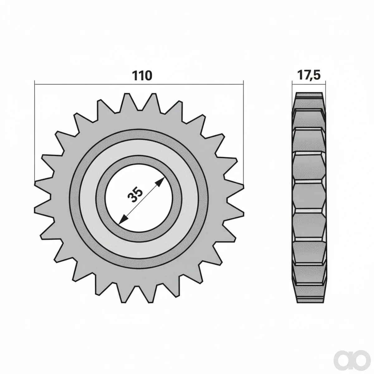 Prillinger - 00413464 - Gear 24 Teeth