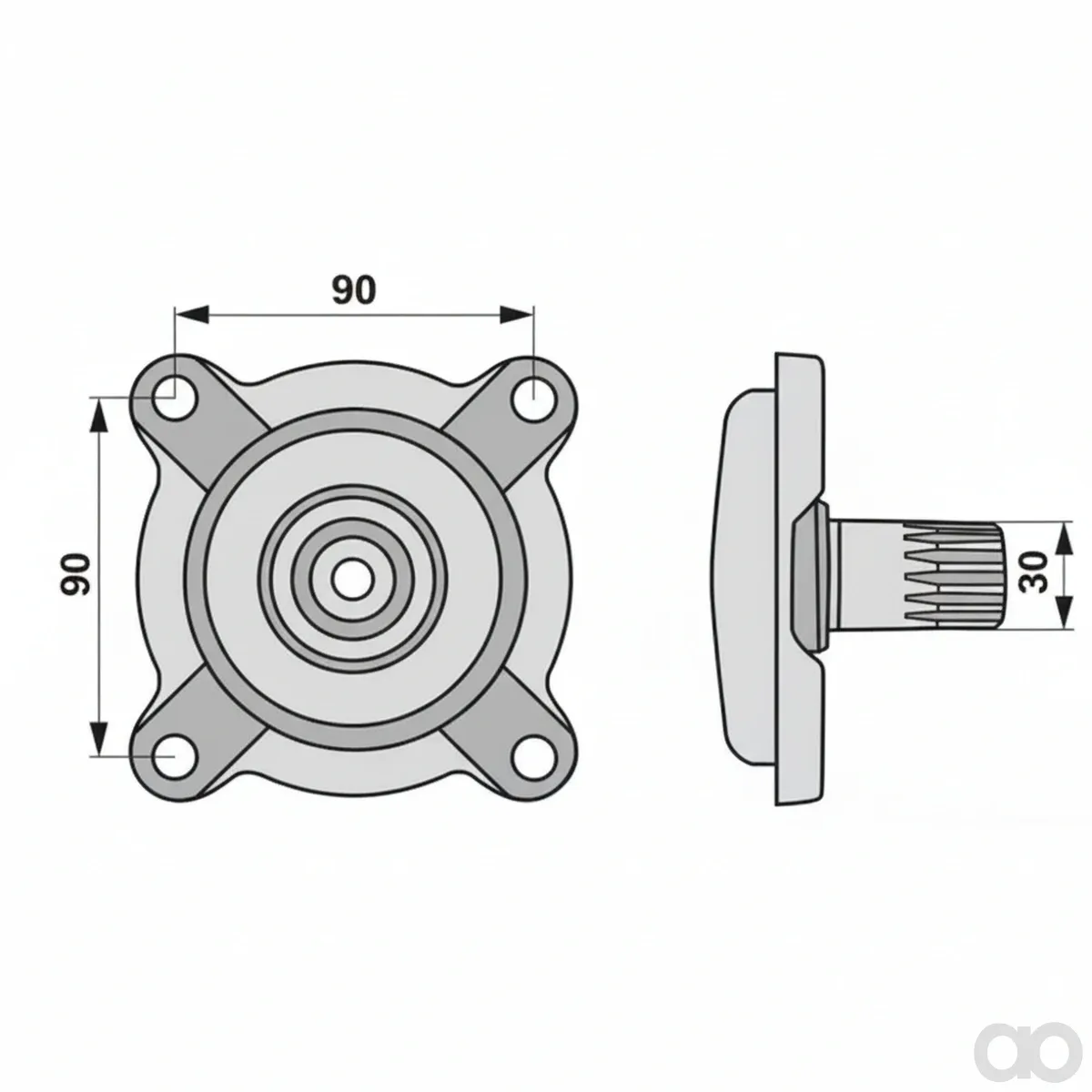 Prillinger - 00413474 - Shaft 16 Teeth