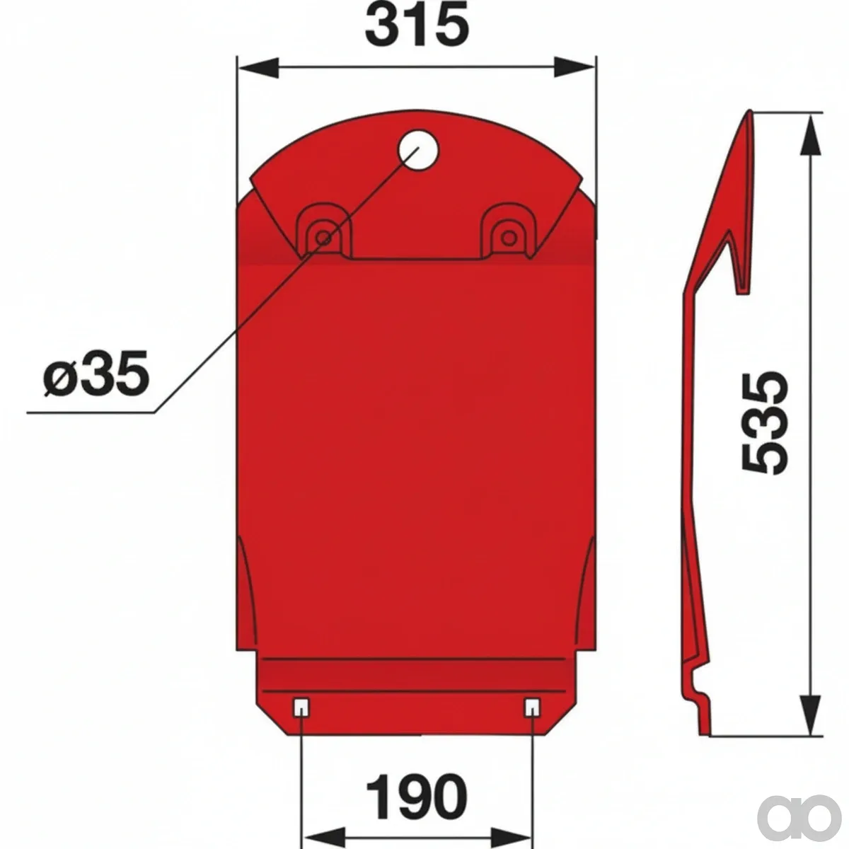 Prillinger - 00413703 - Slide Shoe Replacement For Kuhn 56