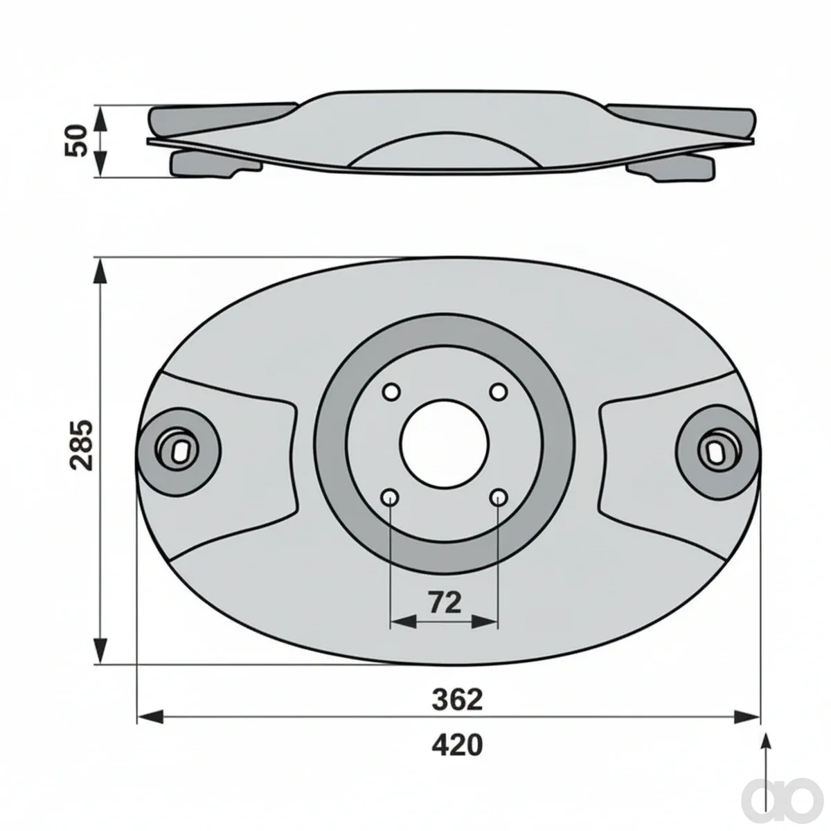 Prillinger - 00413837 - Mowing Disc Original Poettinger