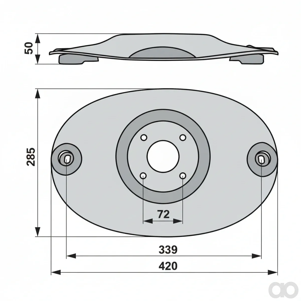Prillinger - 00413838 - Mowing Disc Original Poettinger