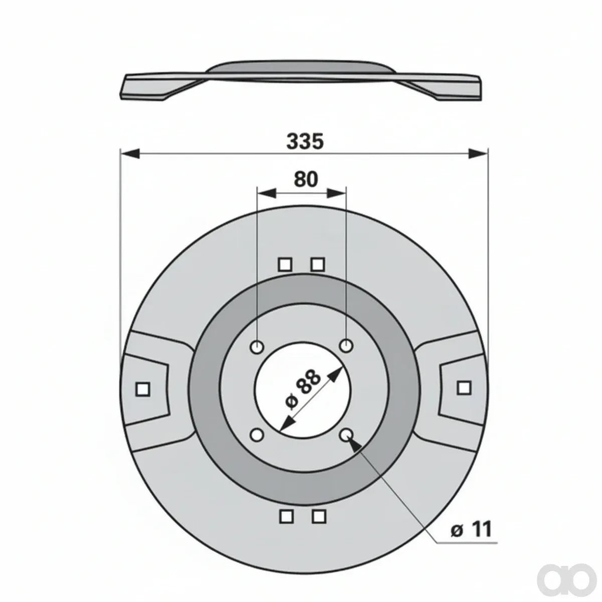 Prillinger - 00413952 - Mowing Disc Instead Of Vicon-