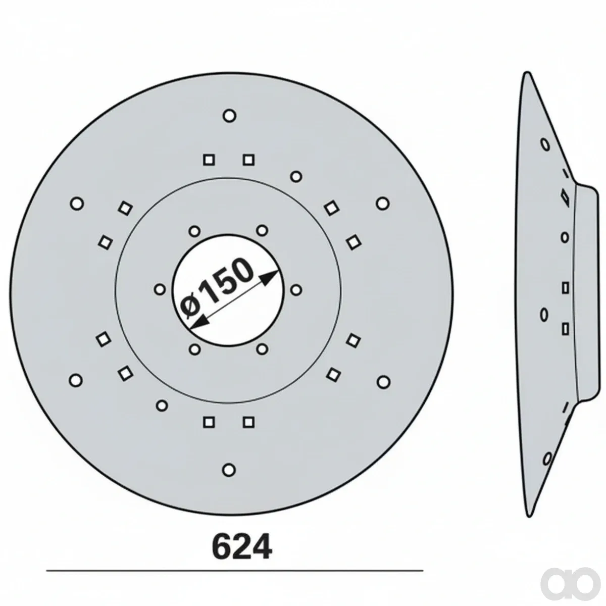 Prillinger - 00416241 - Mowing Disc Original Poettinger 3