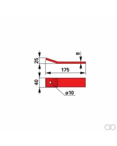 Prillinger - 00422015 - Rotor Tine Plastic Instead of