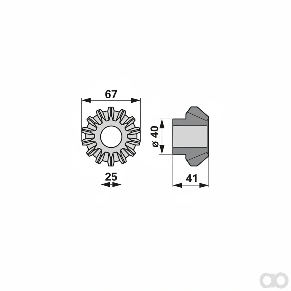 Prillinger - 00422554 - Bevel Gear Instead of Gt64