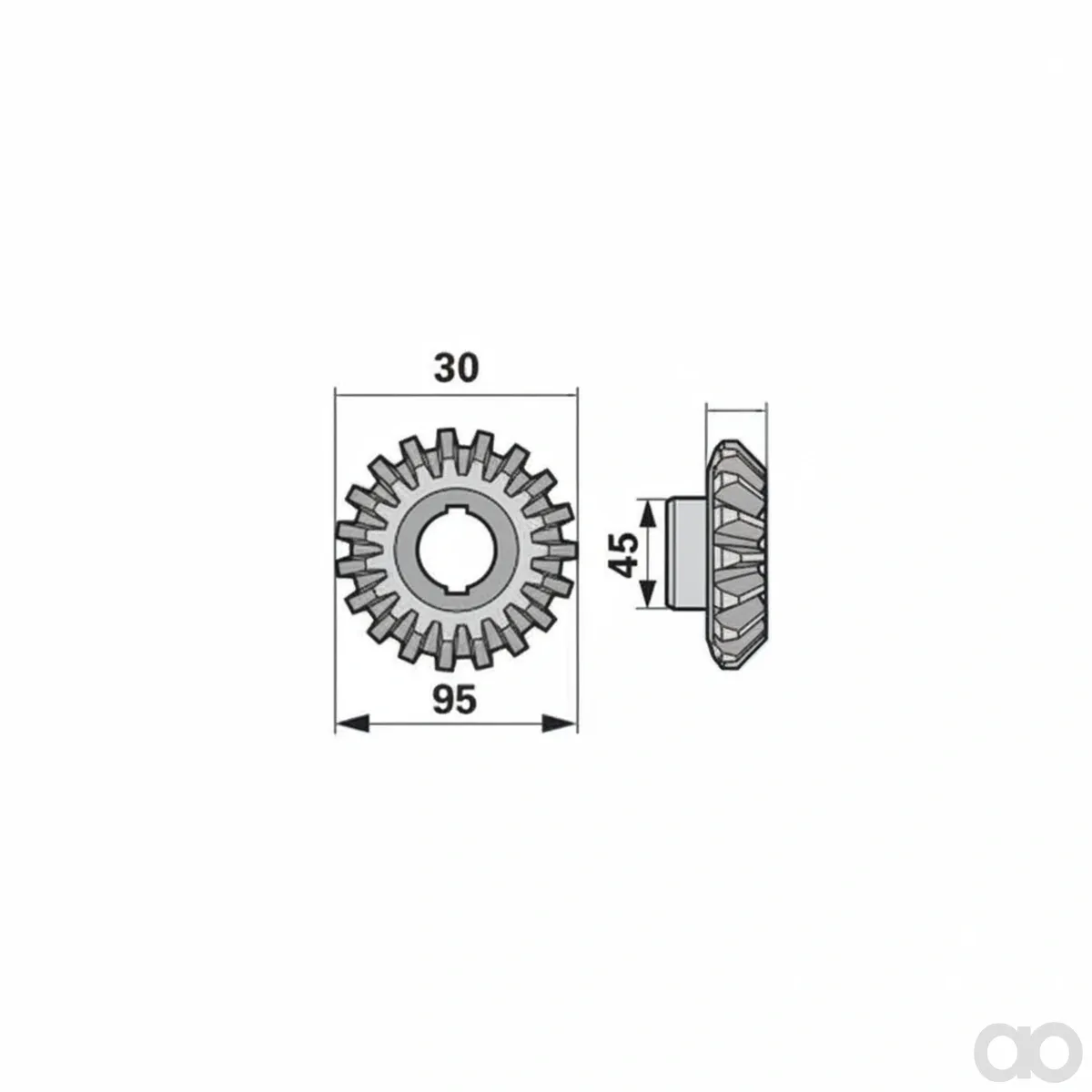Prillinger - 00422557 - Bevel Gear Z19 Instead of Et22