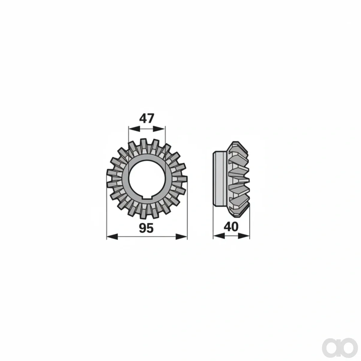 Prillinger - 00422558 - Bevel Gear Z19 Instead of Et28