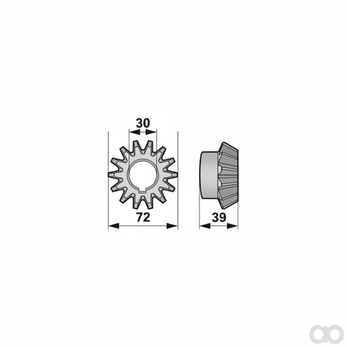 Prillinger - 00422564 - Bevel Gear Instead of St44