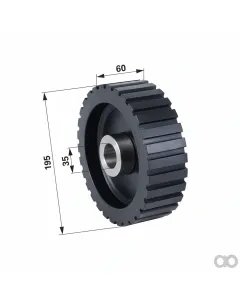 Prillinger - 00553217 - Drive Roller Replacement For Grimme