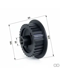 Prillinger - 00553225 - Drive Roller Replacement For Grimme