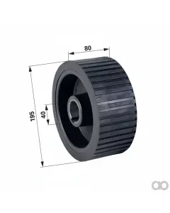 Prillinger - 00553227 - Drive Roller Replacement For Grimme